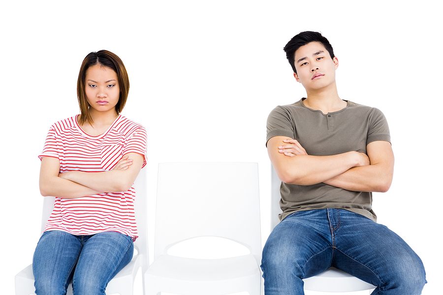 Angry couple where one spouse won't agree to divorce california
